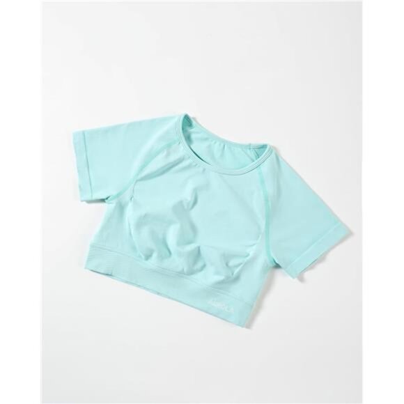 Influence Crop Top Workout Shirts for Women Spa Retreat - Picture 2 of 6